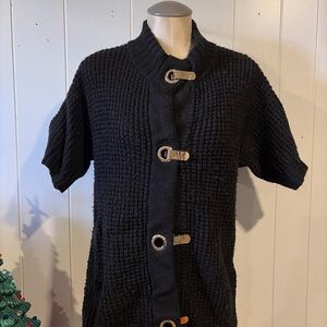 Women’s Michael Kors Black Short Sleeve Knit Cardigan